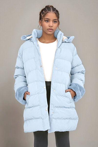 Wild Flower Long Length Comfortable and Stylish with Sleeves and Hood Detail ...