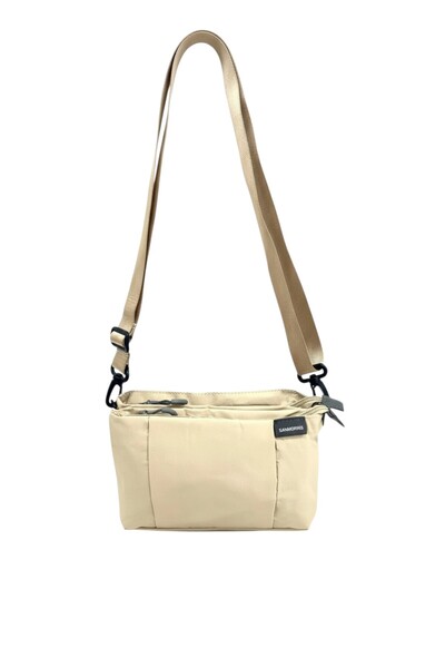 Sanmorris Women's 4 Compartment Parachute Fabric Adjustable Crossbody Bag