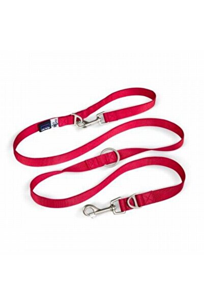 Curli Nylon Adjustable Dog Walking Collar Red Large