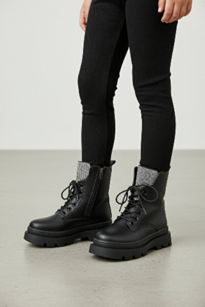 PATİK BEBE KIZ ÇOCUK TAŞLI BAĞCIKLI FERMUARLI KAYMAZ TABANLI KÜRKLÜ BOT