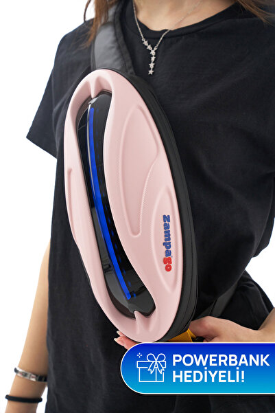 Zampago LED Işıklı Sert Korumalı Bel Çantası – USB Şarjlı, Su Geçirmez, Darbe...