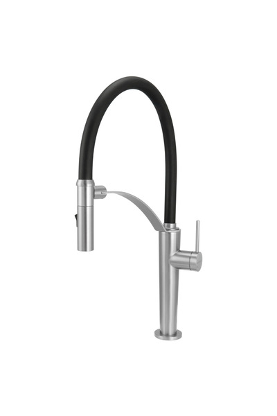 DEANTE - CORDA Fırçalanmış Çelik Renk 2 Akışlı Esnek Başlıklı, Su Tasarruflu ...