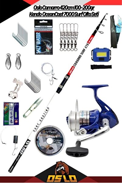 Oslo Camarro 420cm 100-200gr Kendo Oceancast 7000 Surf Olta Seti