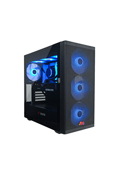 MIEXCITE كمبيوتر شخصي Ryzen 7 7800x3d RTX 5080 B850 32 جيجابايت Lc360 DDR5 أسود