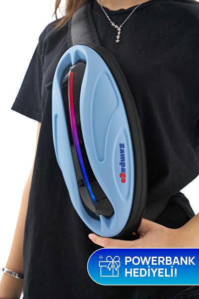 Zampago LED Işıklı Sert Korumalı Bel Çantası – USB Şarjlı, Su Geçirmez, Darbe...