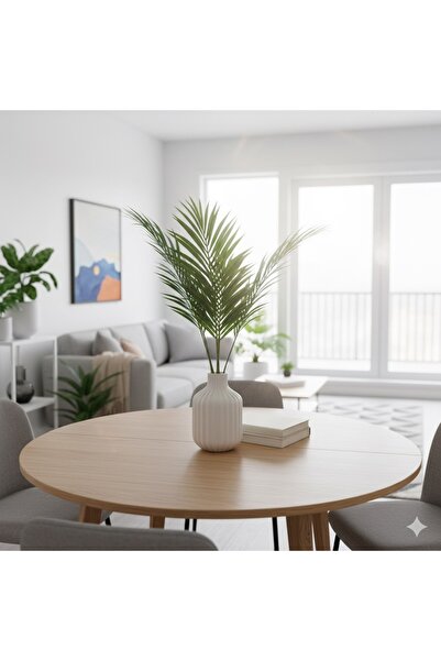 YAPAY ÇİÇEK DERYASI Yapay Palmiye Demetl  9 Dallı Areka Palmiyr Ağacı Salon E...