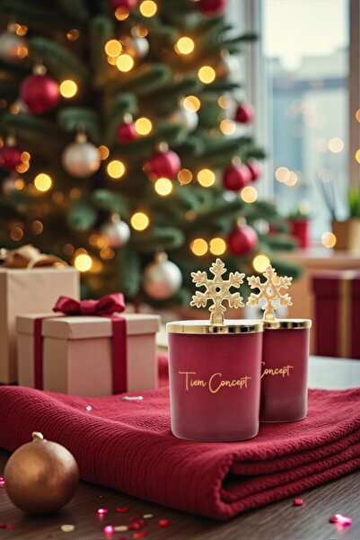 Tiem Concept Yılbaşına Özel Hediyelik Gold Kar Tanesi Tepelikli Amber Kokulu ...