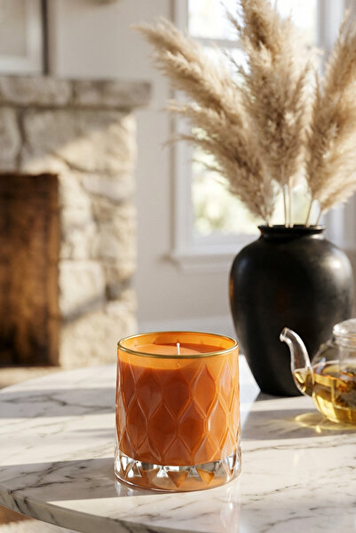 THE GROOVE Odunsu Palo Santo Kokulu 8 x 9 cm Dekoratif Kokulu Cam Mum Elle