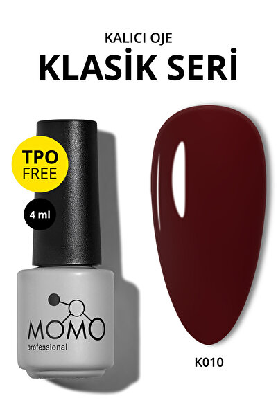 MOMO professional Kalıcı Oje K010, Koyu Mürdüm, 4 ml, TPO- FREE