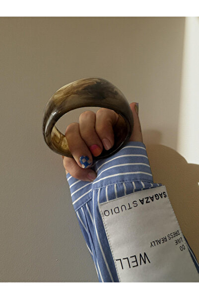 Xui 1 ADET Trend Marka Zra Model Kemik Bileklik-Kadın Kalın Kemik Bilezik- Ha...