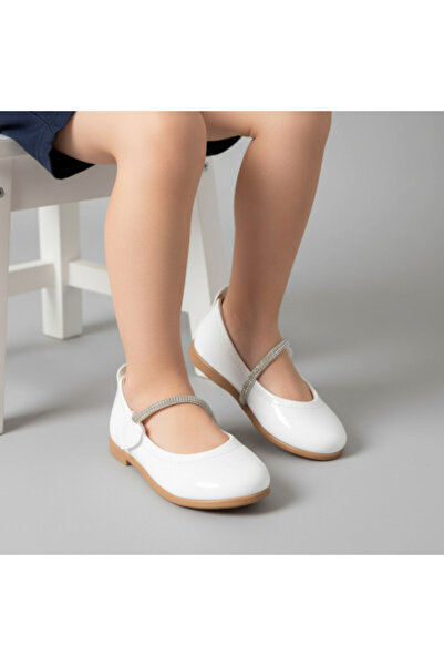 PATİK BEBE FETE CULOARE ALBA PIATRA TALPA ORTOPEDICA BALETE ELEGANTE