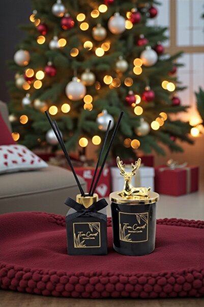 Tiem Concept Yılbaşına Özel Hediyelik Gold Geyik Detaylı Çubuklu Oda Kokusu 1...