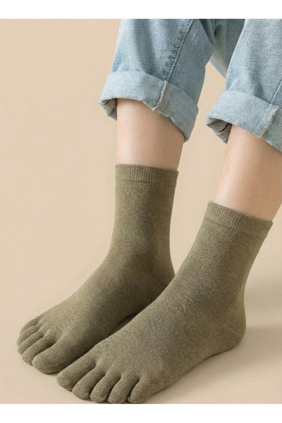 FENRA STUDIO Women's Bamboo Anti-Odor and Anti-Fungus Beige Breathable Socks