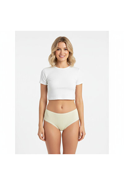 BONBON سروال داخلي نسائي من القطن مزين بالدانتيل BB2104