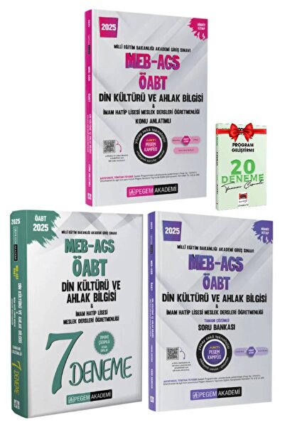 Pegem Akademi Yayıncılık 2026 Pegem MEB AGS ÖABT Din Kültürü ve Ahlak Bilgisi...