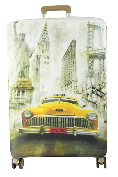 MY SARACİYE (My#146 NEWYORK TAXI) VALİZLER İÇİN KILIF SETİ (KABİN ORTA VE BÜYÜK)