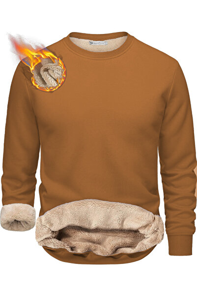 GHASSY CO. سترة رجالي من Ghassy Co. ذات رقبة مستديرة مبطنة بالقطيفة الحرارية ...