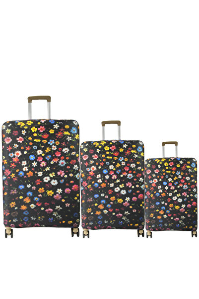 MY SARACİYE (My # 151 Wild Flowers) Case Set for Suitcases (Cabin, Medium and Large)