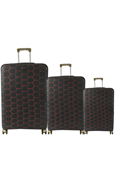 MY SARACİYE (My # 143 Honeycomb) Case Set for Suitcases (Cabin, Medium and Large)