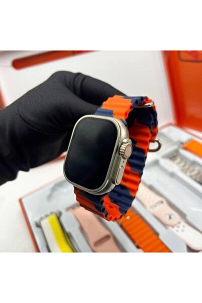 Tenzo Set Smartwatch ULTRA 7 în 1 cu 7 curele – Ecran mare de 2,01", încărcar...