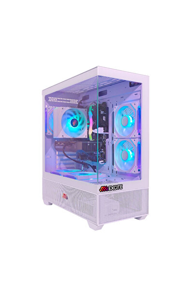 MIEXCITE Pc I5-14400 Rtx 5060ti H610 16gb Ddr5 White