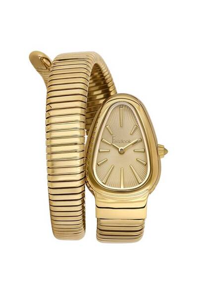 Freelook FL.1.10422.7 YILANLI MODEL GOLD RENK KADIN KOL SAATİ