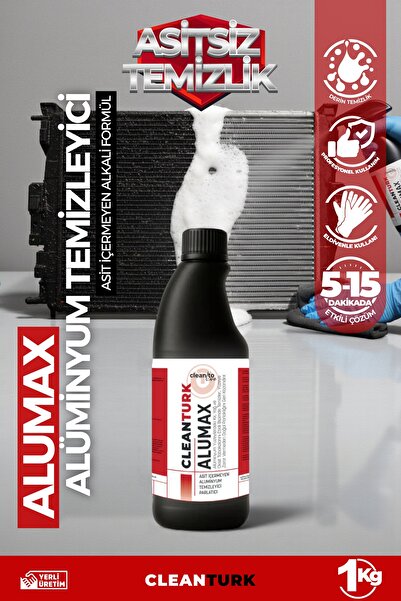 CleanTurk ALUMAX | Asit Içermeyen Alüminyum Parlatıcı 1 KG