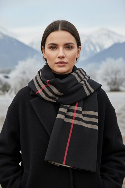 Onur Eșarfe Model în carouri Iarnă Gât Batic țesătură groasă de calitate Produs cu două fețe