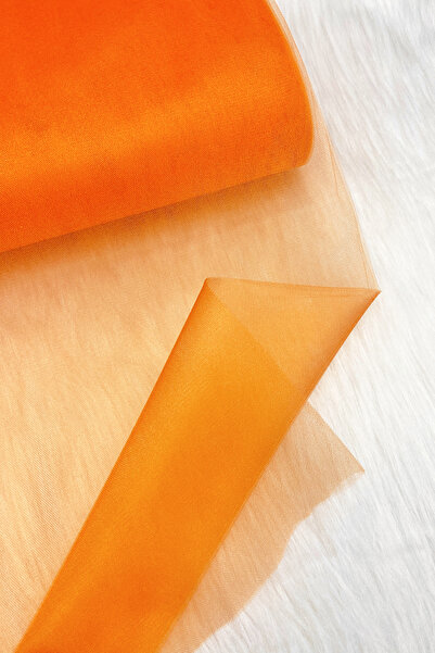 ZEYMERADE Turuncu Bohça Süsleme Tülü, Nişan Bohça Süsü, Kapı Doğum Günü Parti...