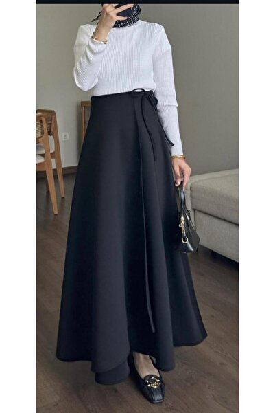 CNG MODA تنورة من قماش السكوبا مع ربطة عنق