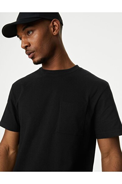 Marks & Spencer Saf Pamuklu Kısa Kollu T-Shirt