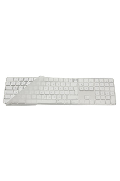 Mcstorey Klavye Koruyucu Apple Magic Keyboard 3 Silikon Kılıf (TR-UK) A2520 N...