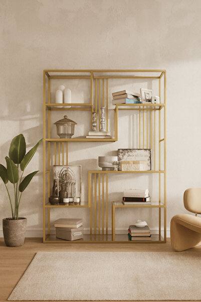 incimetal Inci Metal Desıgn Gold Kitaplık