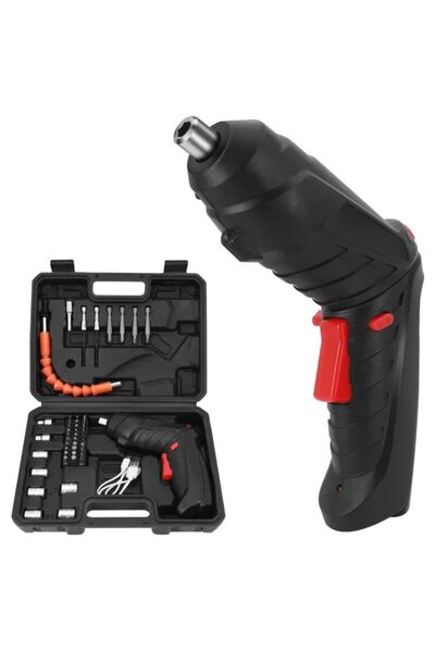 OEK Electric screwdriver kit, with accessories, USB charging, flexible shaft