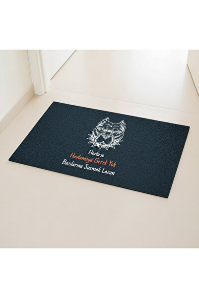 rafiel لا حاجة للنباح على الجميع، يجب أن يطيع بعضهم سجادة باب أمامية مزخرفة للكلاب