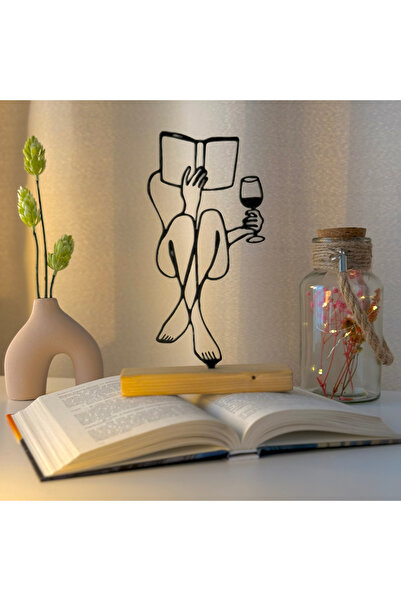 OEM Decoratiune "Momentul Meu" cu baza din lemn natural, 21.5 cm, negru, impr...