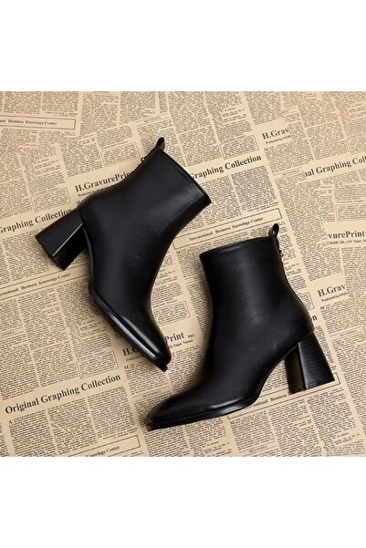 ELEVAM Жіночі чорні черевики на підборах з гострим носком