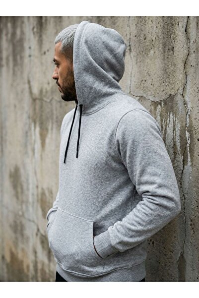 CLAW UP WORK Βαμβακερό φούτερ σε στάνταρ γραμμή, με απαλή υφή, ανοιχτή κουκού...