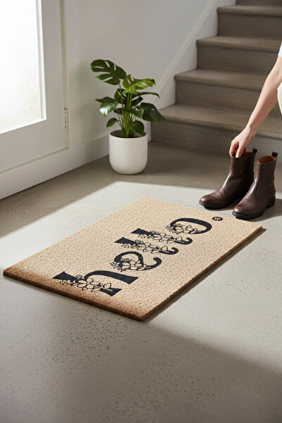 rafiel سجادة باب أمامية مزخرفة بتصميم زهور