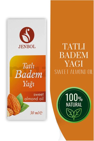 Jenbol Tatlı Badem Yağı Soğuk Sıkım %100 Saf 30 Ml