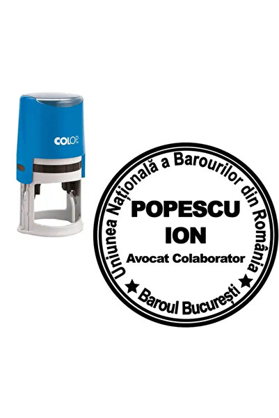 Colop Printer Stampila de birou COLOP Avocat Colaborator - diamentru-4cm, negru