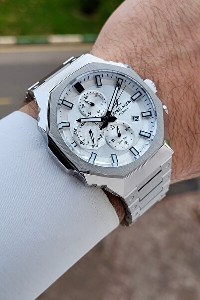 Daniel Klein Gri Renk Ayarlanabilir Kordonlu 45 mm Erkek Kol Saati