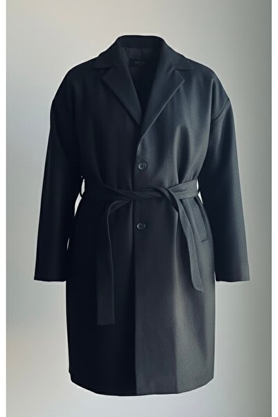 LWL Belted Kaşe Oversized Coat