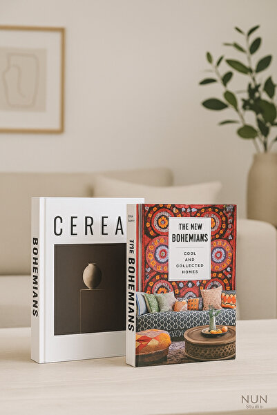 EVSAHOME 2’li Dekoratif Kitap Kutu — Ev Dekorasyon Ürünleri