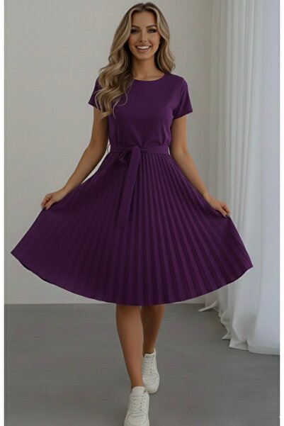 rengamoda Fusta cu talie plisata cu curea, stofa creponata, rochie de mireasa...