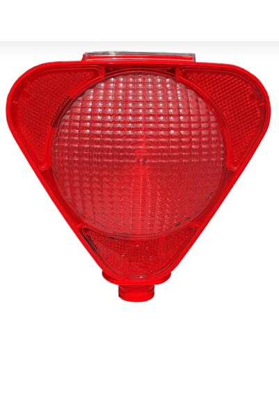 Üstün Solar Uyarıcı Lamba - Kırmızı Oscar Trafik