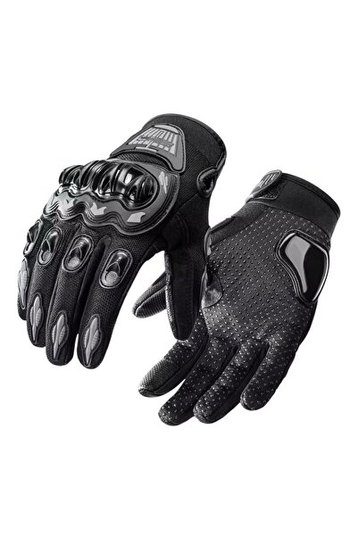 Moonrider قفازات للدراجات النارية مصنوعة من مادة كوليج شيلد سوداء اللون تعمل ...