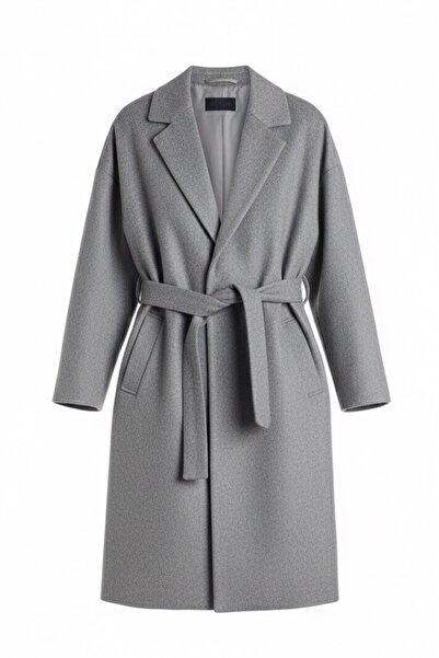 LWL Belted Kaşe Oversized Coat