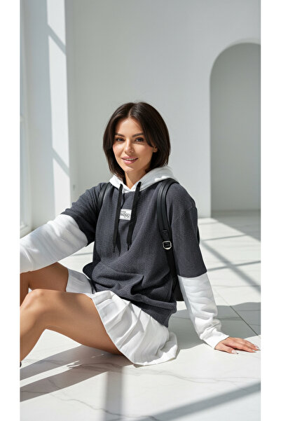 Mood Lab ΣΚΟΥΡΟ ΜΠΛΕ ΠΛΕΚΤΟ ΠΛΕΚΤΟ ΠΛΕΚΤΟ UNISEX ΦΟΥΤΕΡ ΦΟΥΤΕΡ ΜΕ ΚΟΥΚΟΥΛΑ