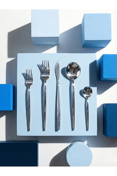 on-on Mokka 12 Kişilik 60 Parça Çatal Kaşık Bıçak Takımı